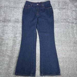 Y2K No Boundaries Jeans Women's Size 9 Blue Flare Leg Dark‎ Wash Denim